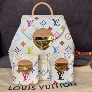 Louis Vuitton Multicolor monogram multicolor Takashi Murakami Venice Backpack
